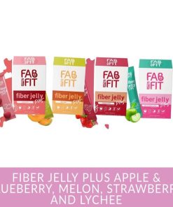 FAB & FIT – Slimming Fiber Jelly Plus (Lychee,Melon,Strawberry,Apple&Blueberry)