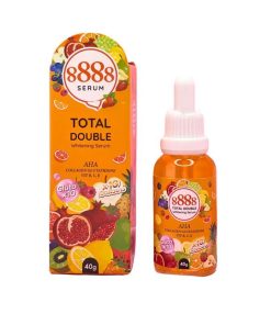 8888 Total Double Whitening Serum AHA Collagen Glutathione Vit B, C, E Gluta x10
