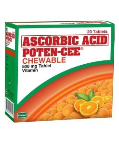 Ascorbic Acid Poten-CEE Chewable 500mg Tablet (20 &100 Tab)