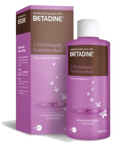 BETADINE Povidone-Iodine 7.5% Antiseptic Feminine Wash 100ml