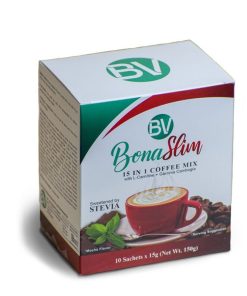 BONA SLIM 15 in 1 Coffee Mix with L-Carnitine + Garcinia Cambogia Mocha Flavor