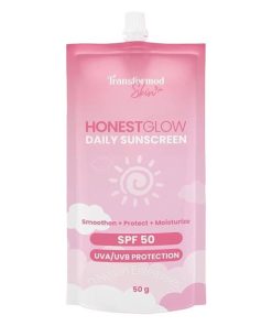 Transformed Skin Honest Glow Daily Sunscreen SPF50 UVA/UVB Protection 50g