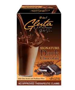 Glutalipo 12 in 1 Gluta Lipo Gold Series Signature Dark Chocolate – 10 Sachets
