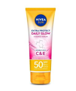 Nivea Sun Extra Protect Daily Glow Essence Serum Double Lock C&E SPF50 PA+++ 180ml