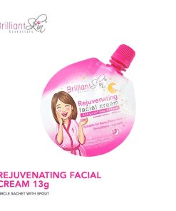 Brilliant Skin Essentials Rejuvenating Facial Cream 13g Circle Sachet with Spout