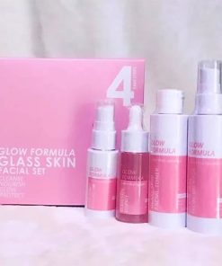 Glow Formula Glass Skin Facial Set Cleanse Nourish Glow Protect