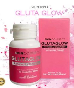 Skin Connect Gluta Glow Reduced L-Glutathione Hydrolyzed Marine Collagen 33 Capsule 500mg