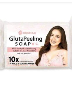 Rosmar Gluta Peeling Soap Micro Exfoliant + Smoothening Suitable for Acne-Prone Skin 150g