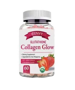 ENVY Glutathione Collagen Glow Anti-Aging Formula Strawberry Flavor Gummies