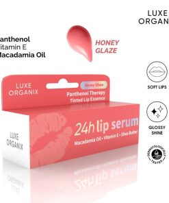 Luxe Organix Panthenol Therapy 24H Lip Serum Tinted Lip Essence Honey Glaze