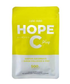 Luna Aura Hope C Plus Sodium Ascorbate + Japan Collagen & Zinc 500mg 30 Capsule