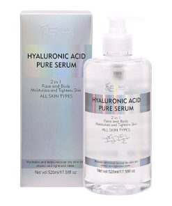 Ashley Shine Hyaluronic Acid Pure Serum 2 in 1 Face & Body Moisturizes and Tightens Skin 520ml