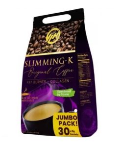 Slimming-K Original Coffee Fat Burner + Collagen Mix Drink Jumbo Pack – 21g x 30 Sachets