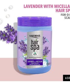 Hair Treats Hair Spa Lavender with Micellar Helps Moisturize, Cleanses Sensitive Hair 650g