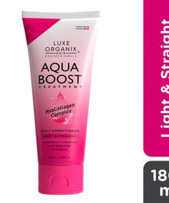 Luxe Organix Hair Professionals Aqua Boost Treatment HyaCollagen Complex Light & Straight Daily Conditioner 180ml