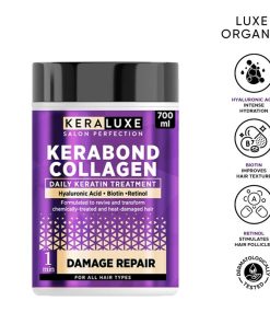 Luxe Organix Kera Luxe Salon Perfection Kerabond Collagen Daily Hair Keratin Treatment with advanced Damage Repair 700ml