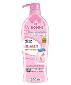 A Bonne Milk Power Lightening Body Lotion Plus Collagen Moisturizing Whitening Soft Firm And Smooth Skin 500ml