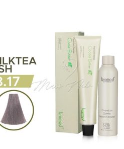 Bremod Premium Series 8.17 Milk Tea Ash Bremod Cocoa Butter Hair Color and Bleach Set