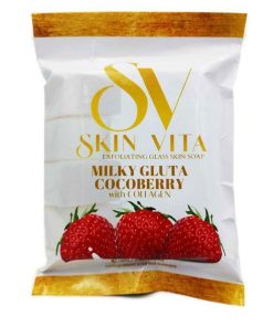 Skin Vita Exfoliating Glass Skin Soap Milky Gluta Cocoberry With Collagen