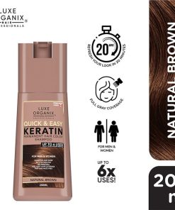 Luxe Organix Hair Color Shampoo Natural Brown 200ml