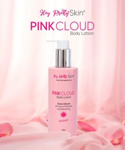 Hey Pretty Skin Pink Cloud Body Lotion Gluta Arbutin 24 Hours Moisture & Brightening