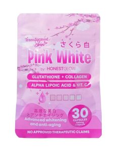 Transformed Skin Honest Glow Pink White Glutathione + Collagen 30 Capsule