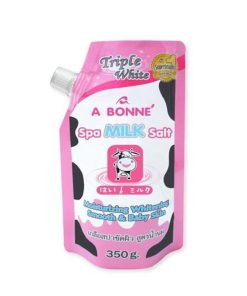 A Bonne Spa Milk Bath Salt Body Scrub Moisturizing Whitening Smooth & Baby Skin Natural Exfoliating 350g