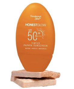 Transformed Skin Honest Glow Tinted Papaya Sunscreen SPF-50 + PA+++