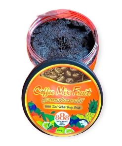 888 Total White Coffee Mix Fruit Whitening Body Scrub 250g
