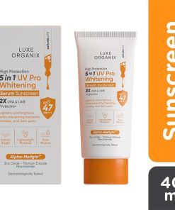 Luxe Organix High Protection 5 in 1 UV Pro Whitening Pure Mineral Serum Sunscreen SPF50 PA+++