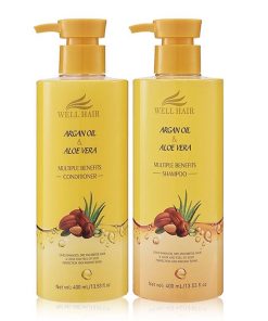 Well Hair Argan Oil & Aloe Vera Multiple Benefits Shampoo & Conditioner 400ml