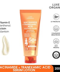 Luxe Organix Niacinamide + Tranexamic Acid Youthful Glow Whitening Serum Lotion
